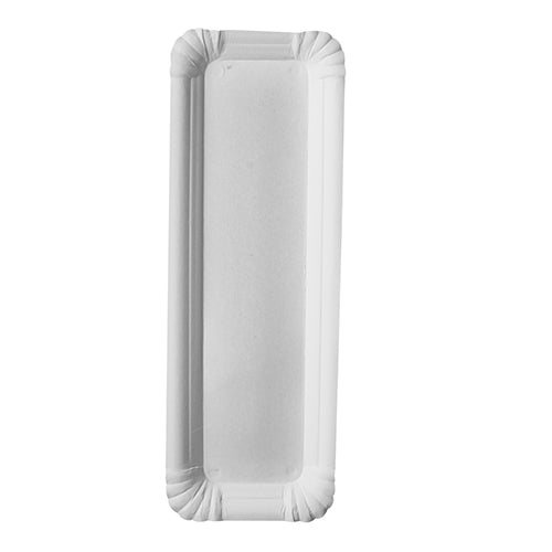 Papstar 4x 250 Teller, Pappe "pure" eckig 8 cm x 23 cm weiss
