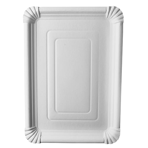 Papstar Teller, Pappe "pure" eckig 24 cm x 33 cm weiss