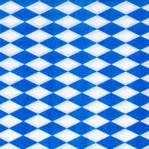 Papstar 3.600 Servietten, 1-lagig 1/4-Falz 33 cm x 33 cm "Bayrisch Blau"