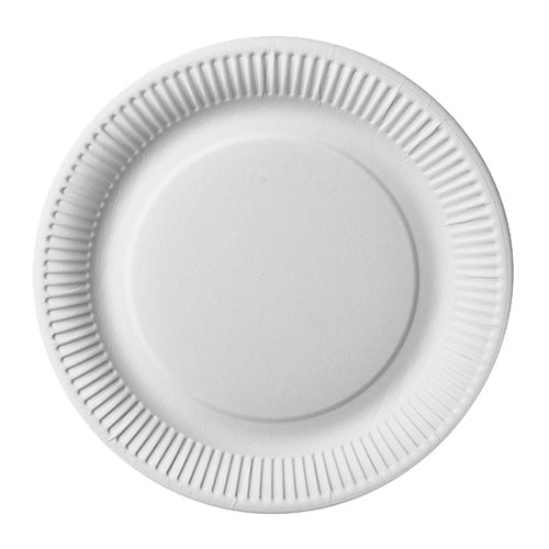 Papstar 10x 50 Teller, Pappe "pure" rund Ø 26 cm weiss extra stark