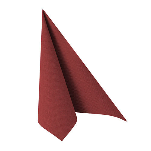 Papstar 12x 20 Servietten "ROYAL Collection" 1/4-Falz 33 cm x 33 cm bordeaux