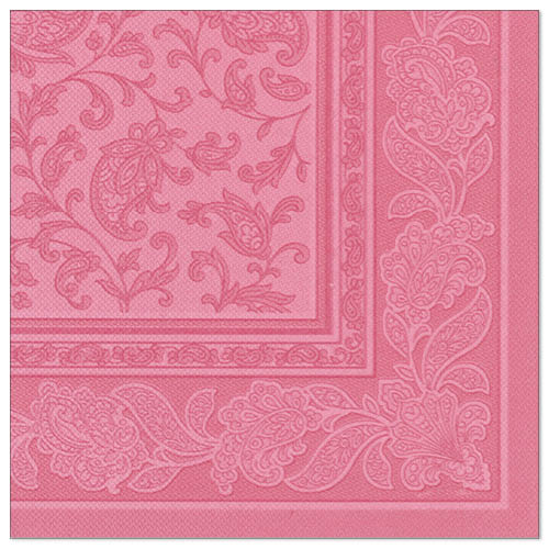 Papstar 160 Servietten "ROYAL Collection" 1/4-Falz 40 cm x 40 cm rosa "Ornaments"