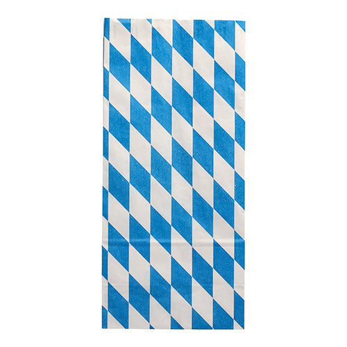 Papstar 10x 100 Hähnchenbeutel, Papier mit Alu-Einlage 28 cm x 13 cm x 8 cm "Bayrisch blau" 1/1