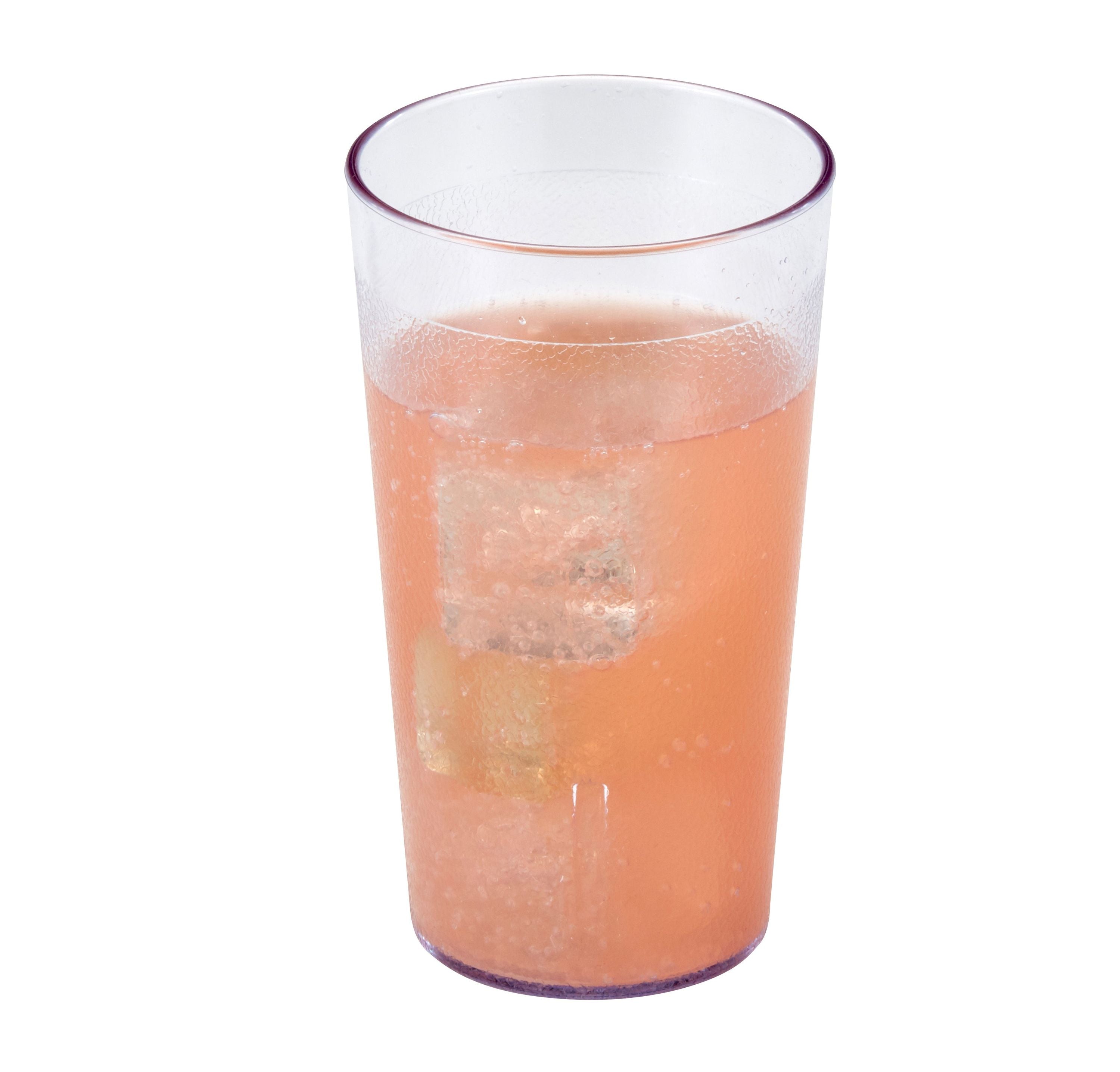 Cambro 72x SAN Colorware Trinkbecher 373 ml, texturierte Oberfläche, Durchsichtig, Höhe 13,2 cm - 1200P152