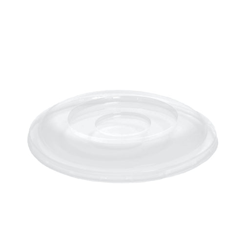 Papstar 10x 50 Dom-Deckel, R-PET rund Ø 15,5 cm · 2,5 cm klar