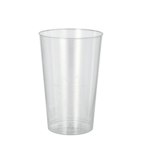 Papstar 10x 50 Trinkbecher, PS 0,3 l Ø 7,9 cm · 11,9 cm glasklar