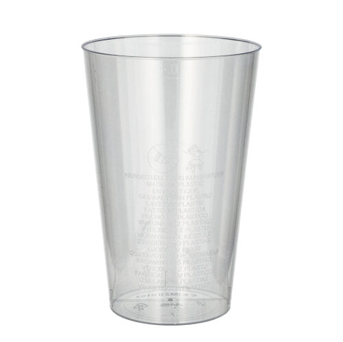 Papstar 10x 50 Trinkbecher, PS 0,4 l Ø 9 cm · 13 cm glasklar