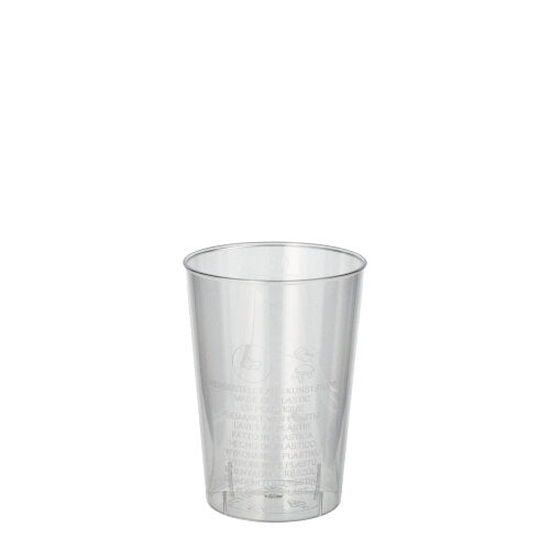 Papstar 25x 40 Trinkbecher, PS 0,1 l Ø 5,5 cm · 7,5 cm glasklar