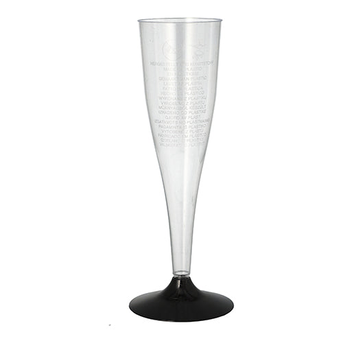 Papstar 14x 6 Stiel-Gläser für Sekt, PS 0,1 l Ø 5 cm · 17,5 cm glasklar