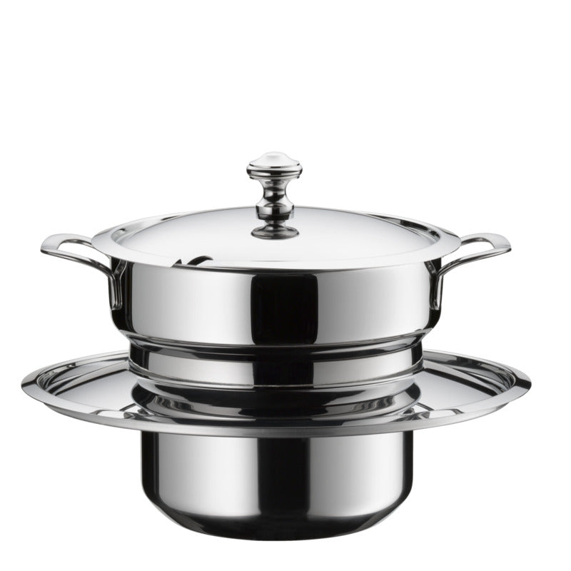Hepp Suppenstation für Chafing Dish (300mm) (mit Suppentopf 4,5L), Edelstahl
