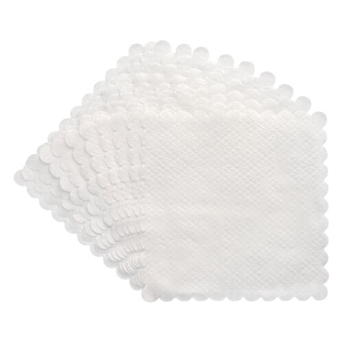 Papstar 10x 2000 Dessertdeckchen 17 cm x 17 cm weiss