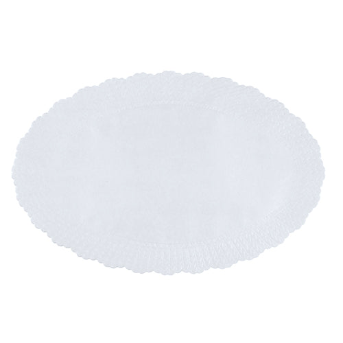 Papstar 10x 500 Plattenpapiere oval 23 cm x 35,5 cm weiss