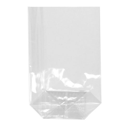 Papstar 4x 300 Bodenbeutel, PP 15 cm x 10 cm x 3,5 cm transparent