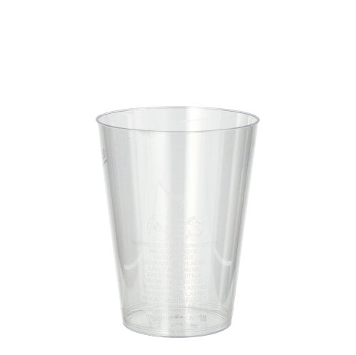 Papstar 150x Trinkbecher, Polystyrol, Transparent, Inhalt: 200ml, Durchmesser: 7,5cm, Höhe: 9,7cm
