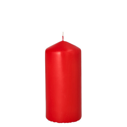 Papstar 10x Stumpenkerze Ø 60 mm · 130 mm rot