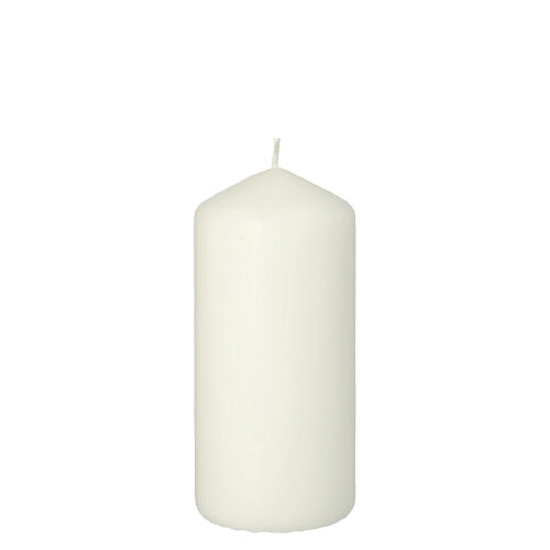 Papstar 10x Stumpenkerze Ø 60 mm · 130 mm weiss