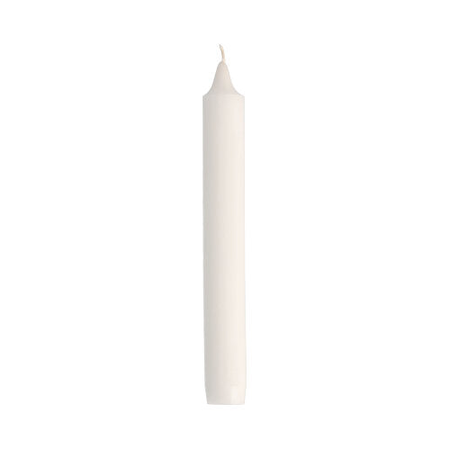 Papstar 1x 120 Haushaltskerzen mit Dornloch Ø 2,45 cm · 20 cm weiss
