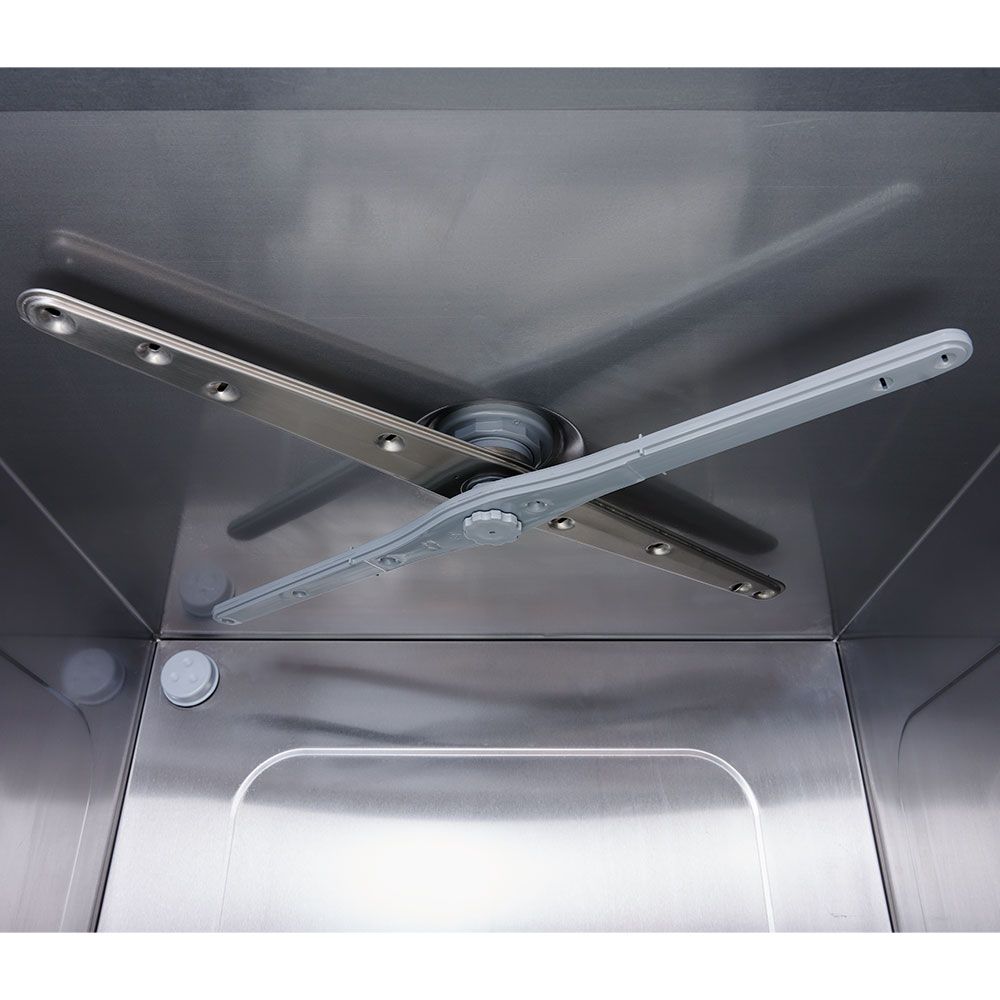 Stalgast Geschirrspülmaschine Aqua A3, Klarspülmitteldosier-, Reinigerdosier-, Klarspül- und Ablaufpumpe, 230/400V, 3,9/4,9kW, 565x680x835mm