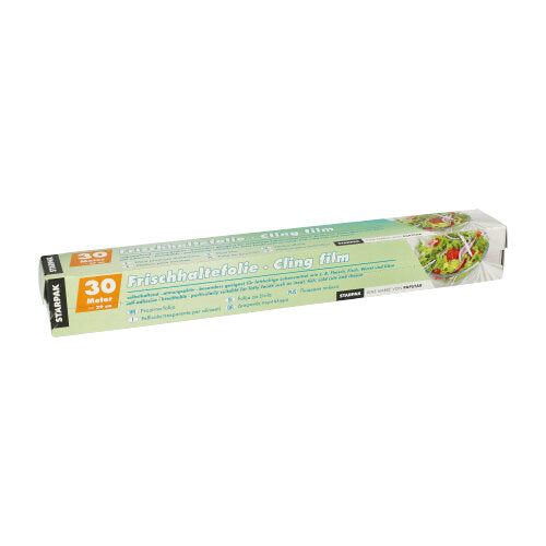 Papstar 24x Frischhaltefolie (in Faltschachtel), LDPE-Folie, Transparent, Länge: 300m, Breite: 29cm