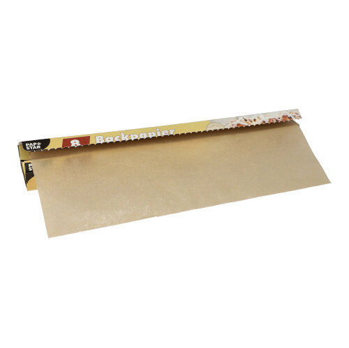 Papstar 24x Backpapier 8 m x 38 cm braun in Faltschachtel