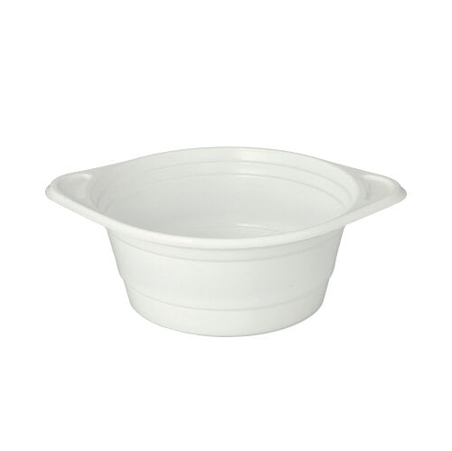 Papstar 6x 100 Suppenschalen, PP rund 750 ml Ø 15,6 cm · 6,5 cm weiss mit Anfasser