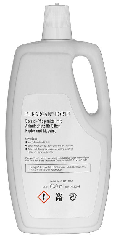 WMF Purargan Forte, Pflegemittel für Silber, Messing und Kupfer, Inhalt: 1L
