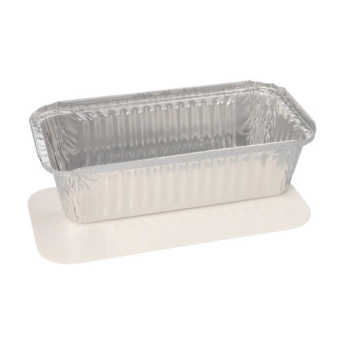 Papstar 10x 10 Schalen, Alu + Einlegedeckel, PE-beschichtet eckig 1 l 5,4 cm x 11 cm x 21,3 cm