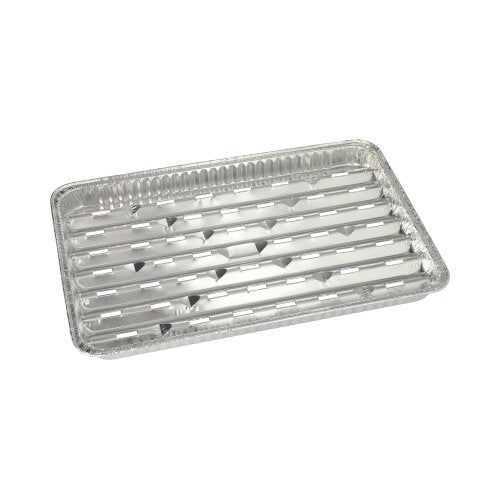 Papstar 10x 5 Grillschalen, Aluminium, Eckig, 24x23x2,5cm