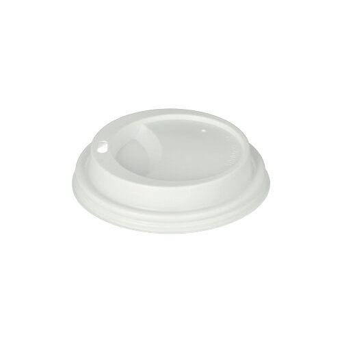 Papstar 10x 100 Dom-Deckel, PS "To Go" rund Ø 9 cm · 1,8 cm weiss