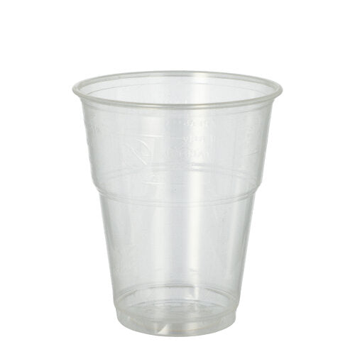 Papstar 16x 70 Kaltgetränkebecher, PLA "pure" 0,3 l Ø 9,5 cm · 11 cm glasklar mit Schaumrand