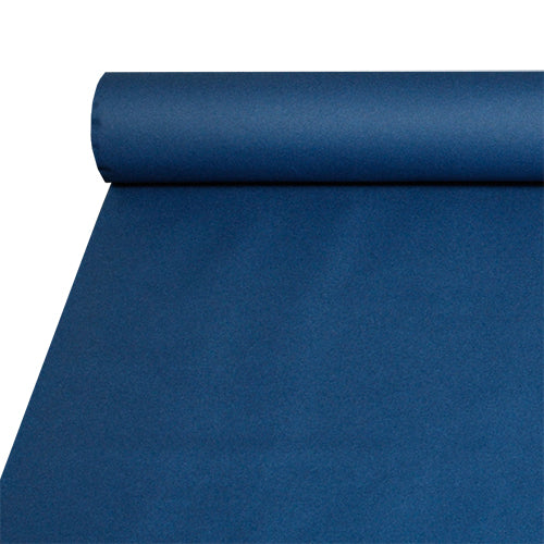 Papstar 2x Tischdecke, stoffähnlich, Airlaid 20 m x 1,2 m dunkelblau