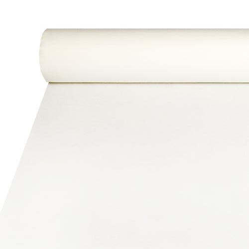 Papstar 2x Tischdecke, stoffähnlich, Airlaid 20 m x 1,2 m weiss