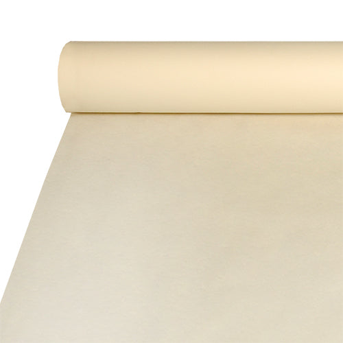 Papstar 2x Tischdecke, stoffähnlich, Airlaid 20 m x 1,2 m creme
