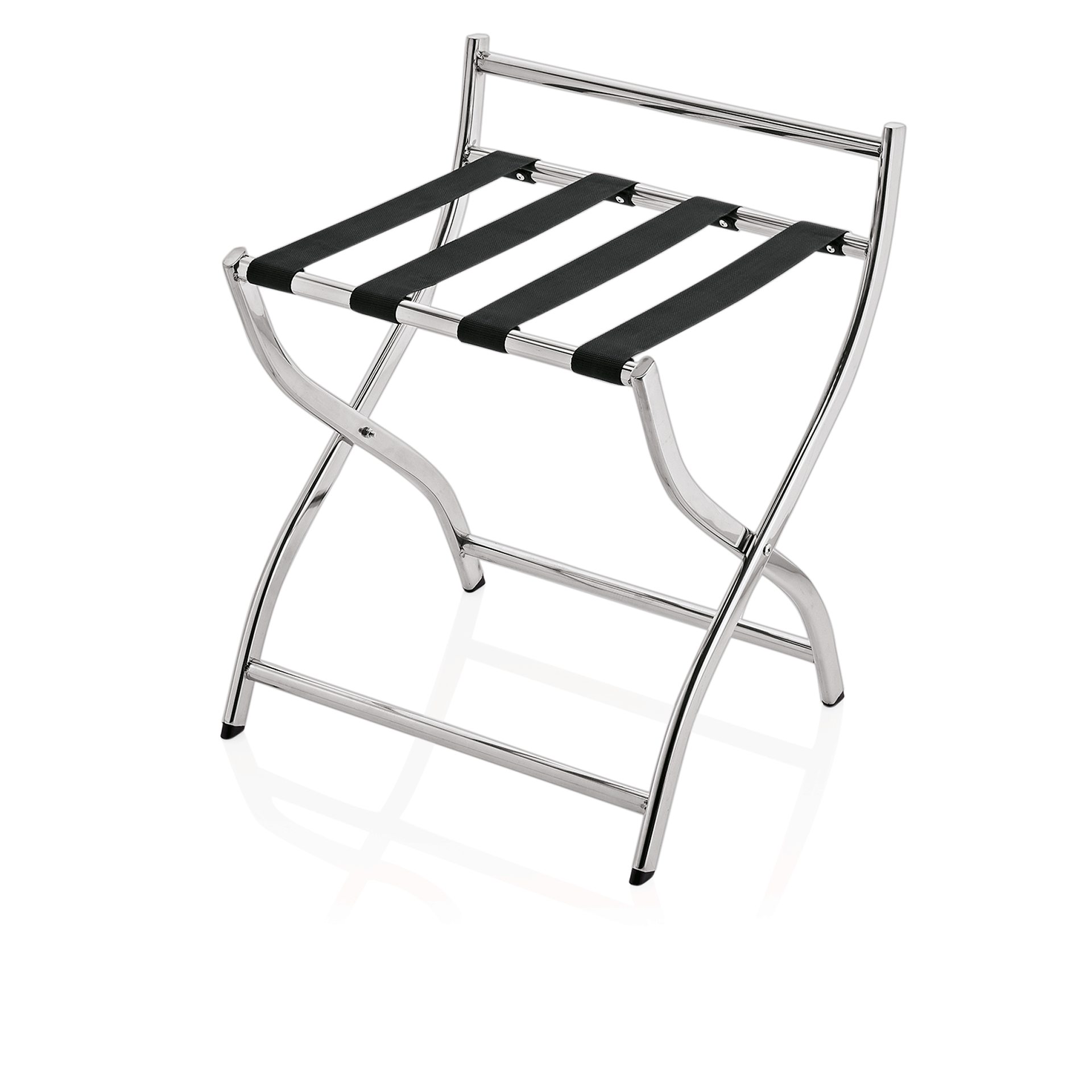 WAS Germany Gepäckablage mit Wandschutz, Chromnickelstahl, Silber, 50x48x54cm (1633000)