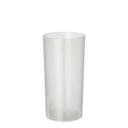 Papstar 50x 10 Mehrweg-Gläser für Longdrinks PP 0,2 l Ø 5,5 cm · 10,9 cm transluzent unzerbrechlich