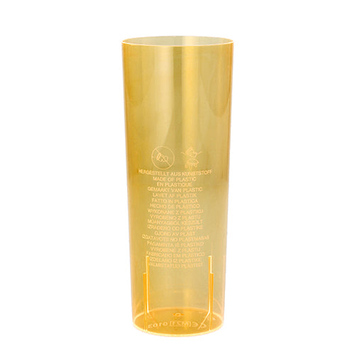 Papstar 50x 10 Gläser für Longdrinks, PS 0,3 l Ø 5,85 cm · 15,2 cm orange