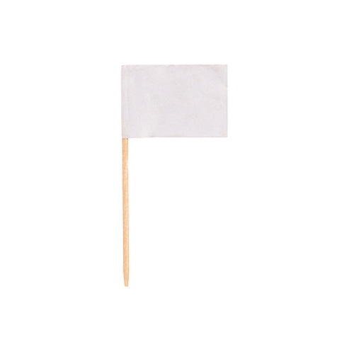 Papstar 10x 500 Deko-Picker 8 cm weiss