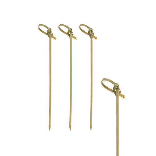 Papstar 1.500 Fingerfood - Picker "Knoten", Material: Bambus, Länge: 10cm