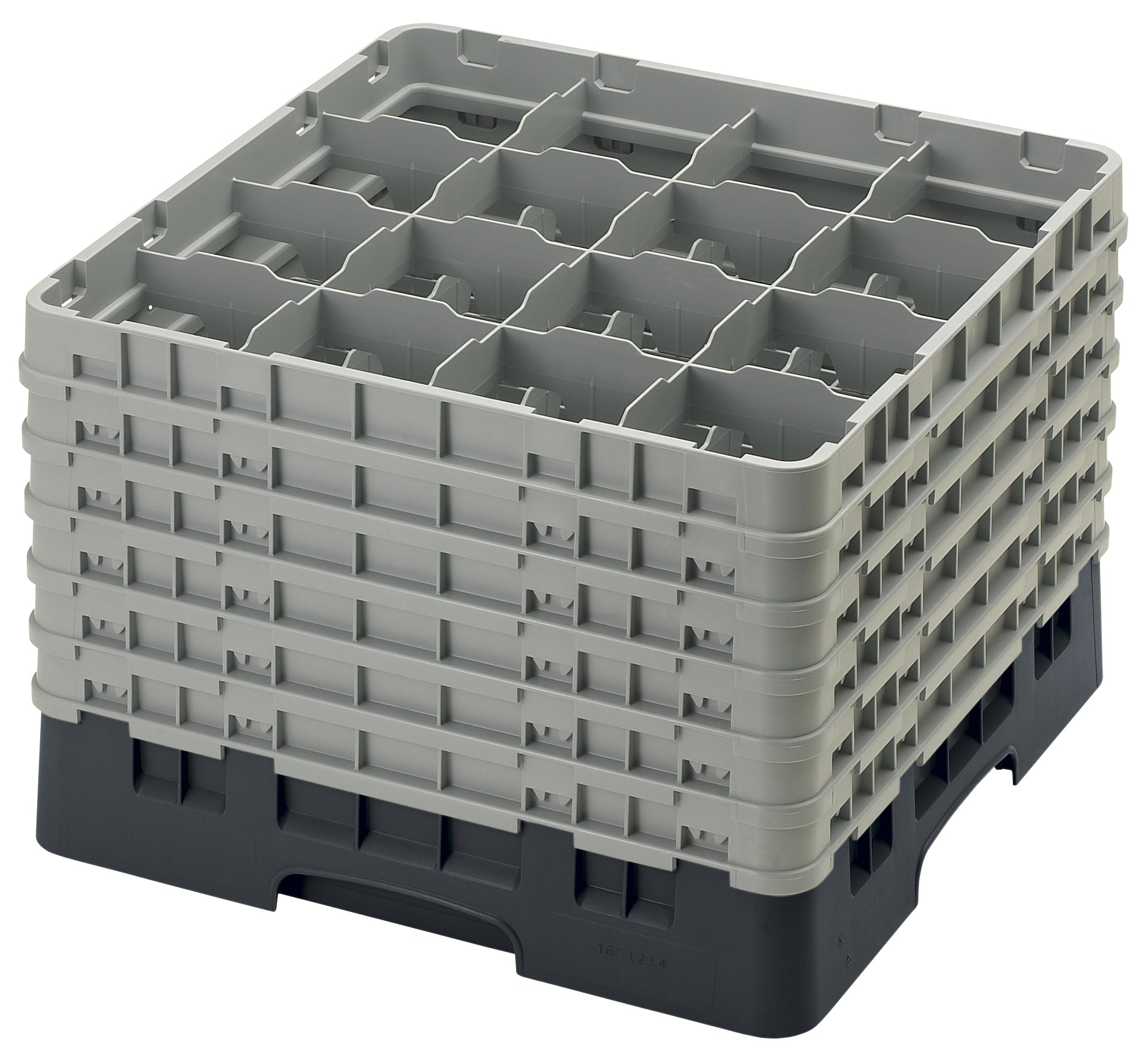 Cambro Camrack® 16-Fächer - Spülkorb mit 6 Extender 500 x 500 x 349 mm, 1 Stück im Karton - 16S1214110