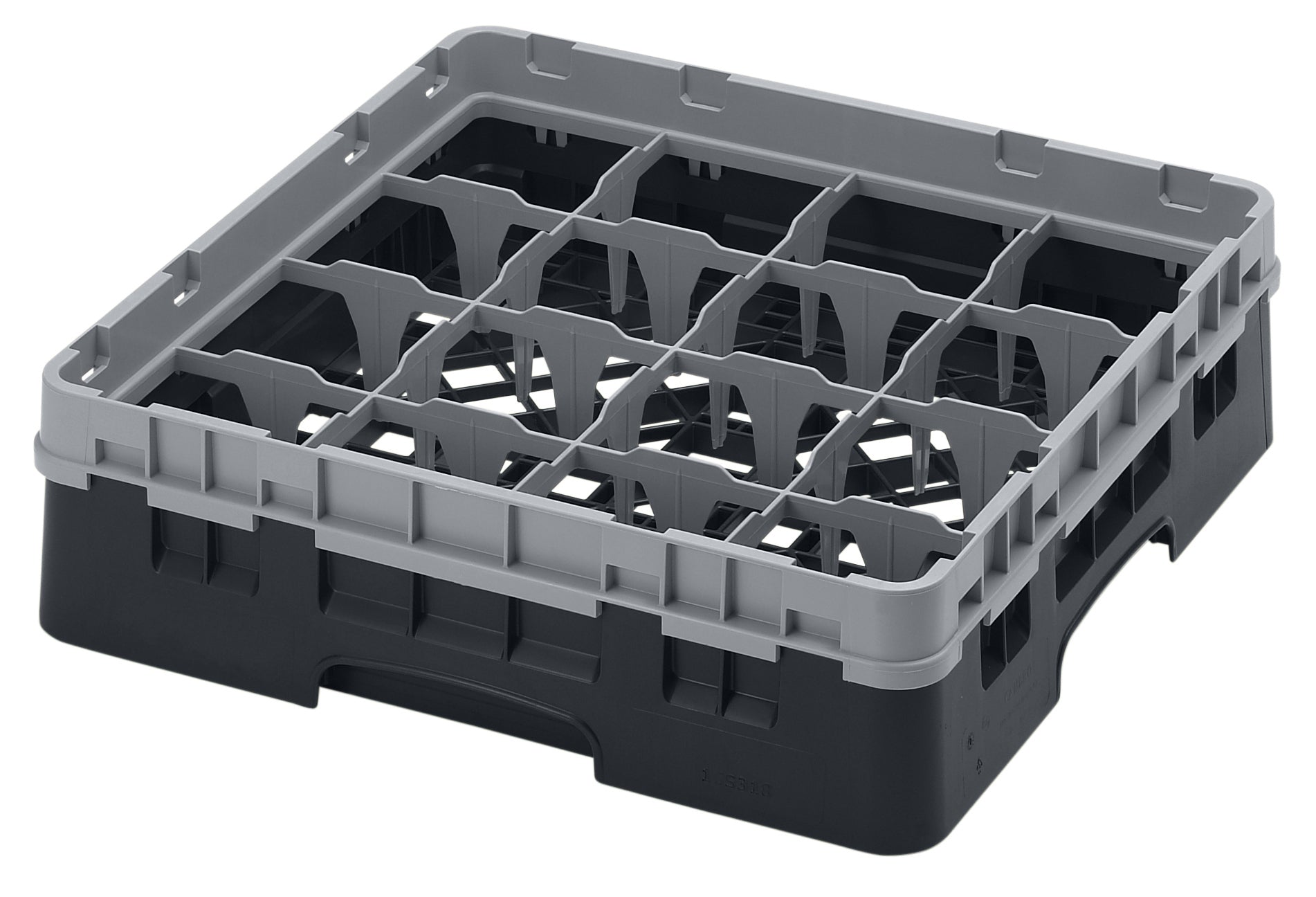 Cambro Camrack® 16-Fächer - Spülkorb mit 1 Extender 500 x 500 x 143 mm, 1 Stück im Karton - 16S318110