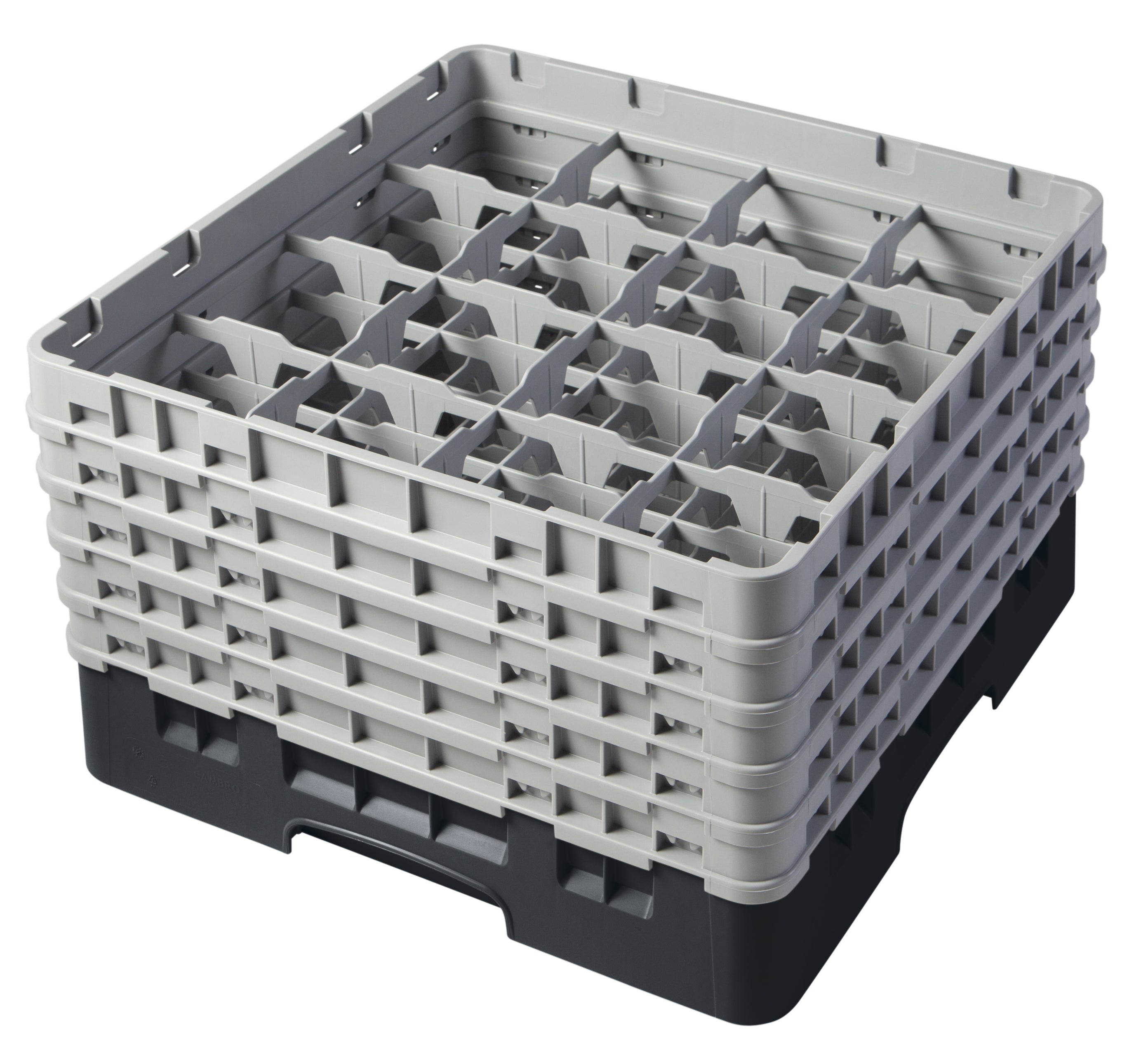 Cambro Camrack® 16-Fächer - Spülkorb mit 5 Extender 500 x 500 x 308 mm, 1 Stück im Karton - 16S958110