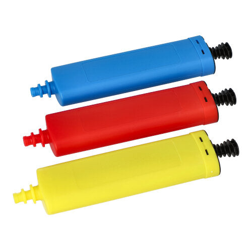 Papstar 10x Pumpe für Luftballons 26 cm x 6 cm farbig sortiert