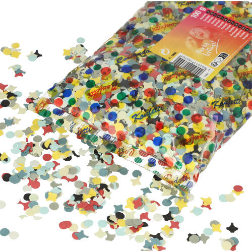 Papstar 20x Konfetti, Papier farbig sortiert 100 gr.