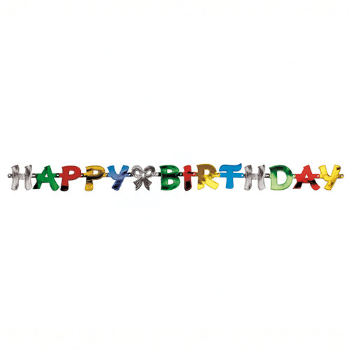 Papstar 20x Grußkette 1,4 m "Happy Birthday"