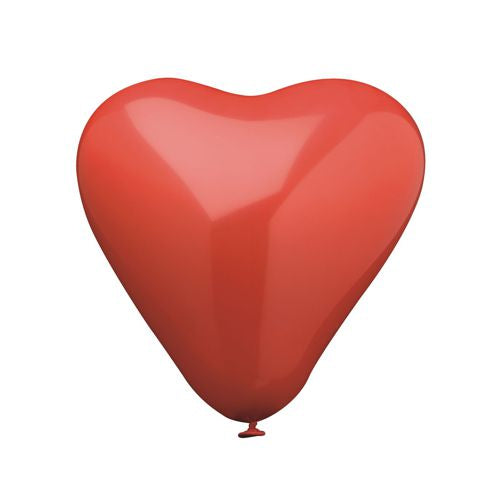 Papstar 12x 4 Luftballons Ø 30 cm rot "Heart" large