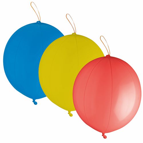 Papstar 15x 3 Punch Ballons Ø 40 cm farbig sortiert