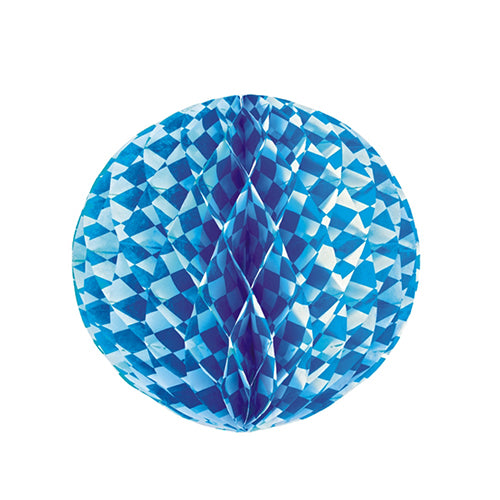 Papstar 10x Wabenball Ø 30 cm "Bayrisch Blau" schwer entflammbar