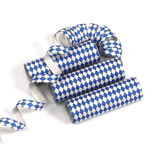 Papstar 10x 3 Luftschlangen 4 m "Bayrisch Blau" flammhemmend