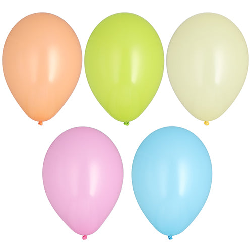Papstar 12x 10 Luftballons Ø 25 cm farbig sortiert "Pastel"