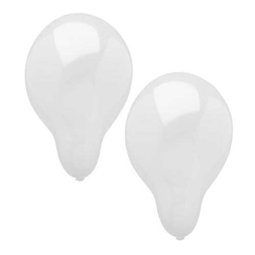 Papstar 500x Luftballons, Naturkautschuk, Weiß, Durchmesser: 25cm